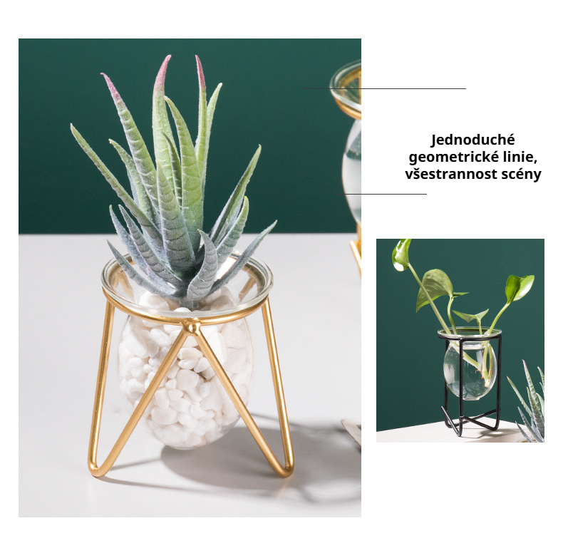 Designová váza na vodní rostliny a květiny