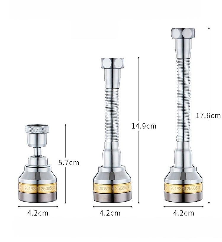 Drehbarer Wasserhahnaufsatz für flexible Nutzung