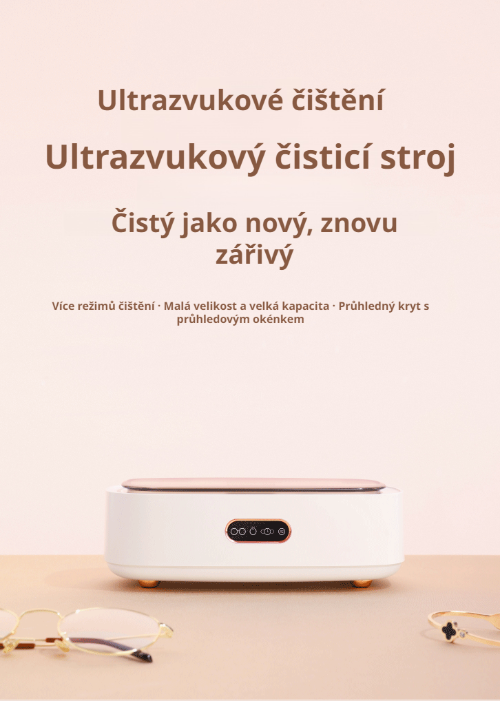 Přenosný mini čistič na brýle v domácnosti