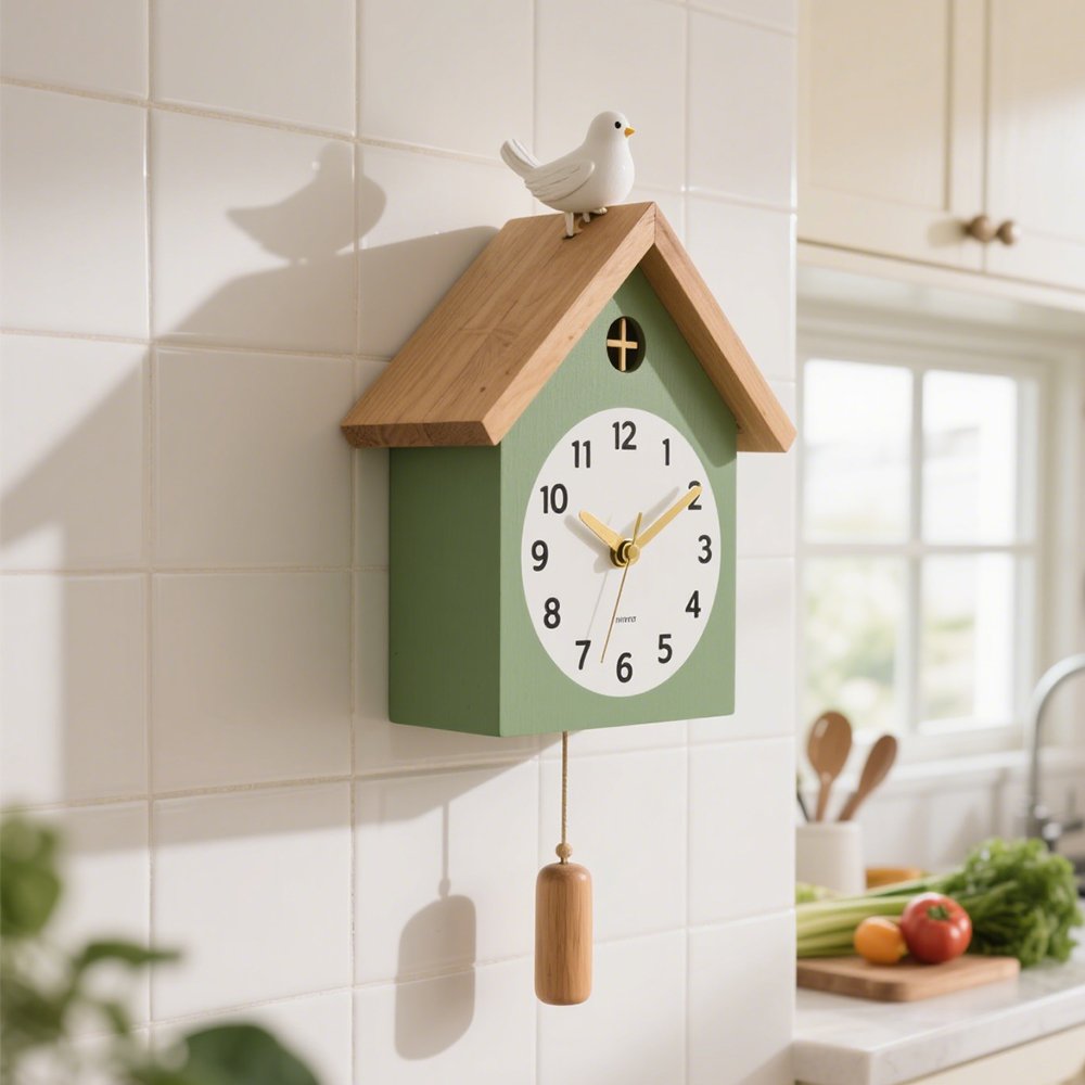 リビングルームのレトロな時間表示壁掛け時計