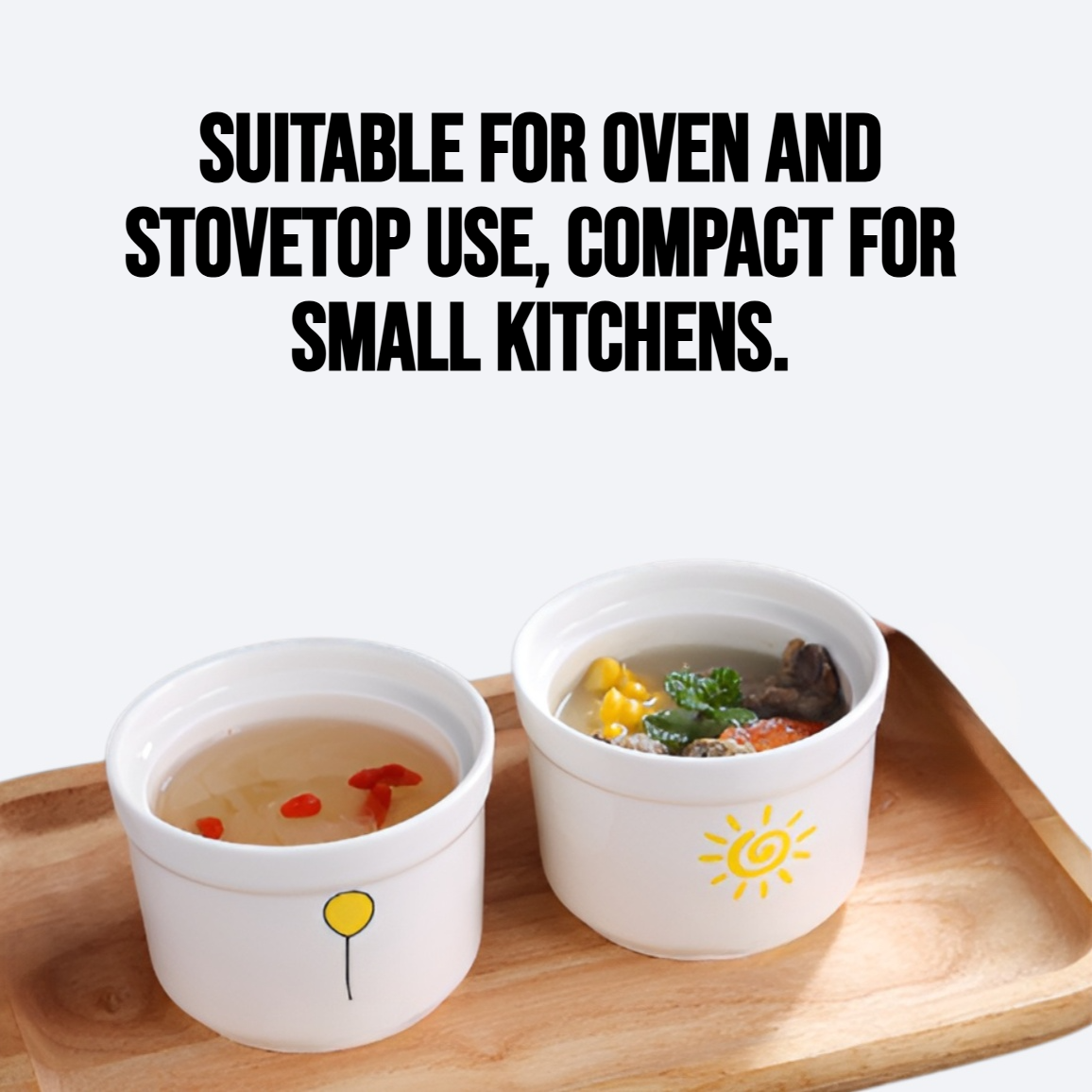 Ceramic covered mini stew pot