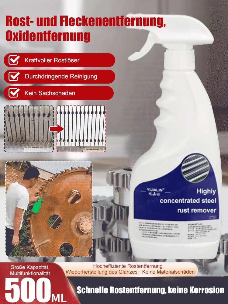 【✨️Rapid Rust Remover】Powerful Steel Rust Remover❤️3-Sekunden-Rostentfernung|Geruchsneutral