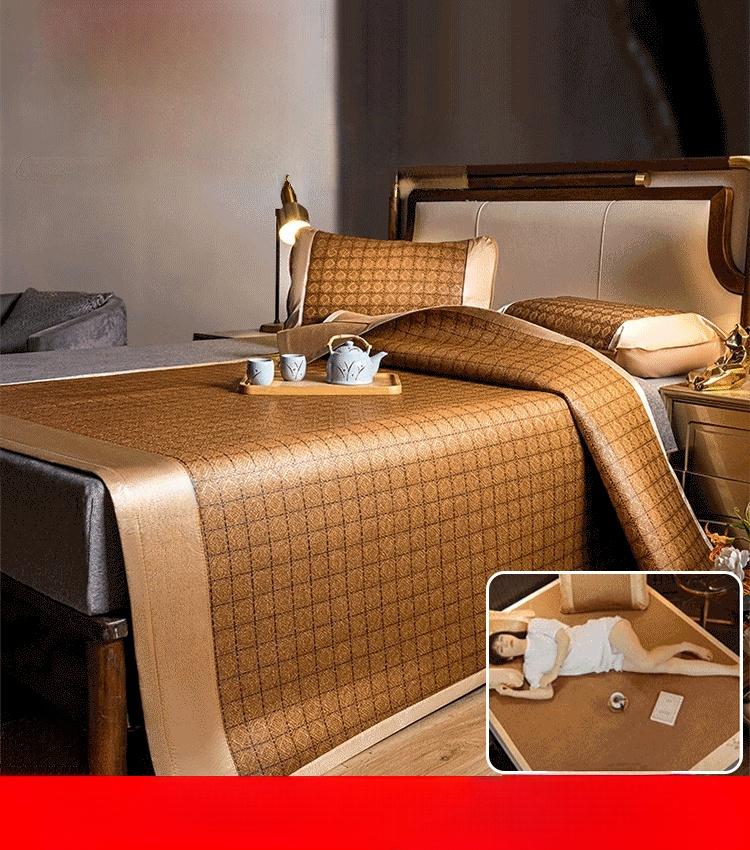 천연 쑥 쿨링 등나무 돗자리 쓰리피스