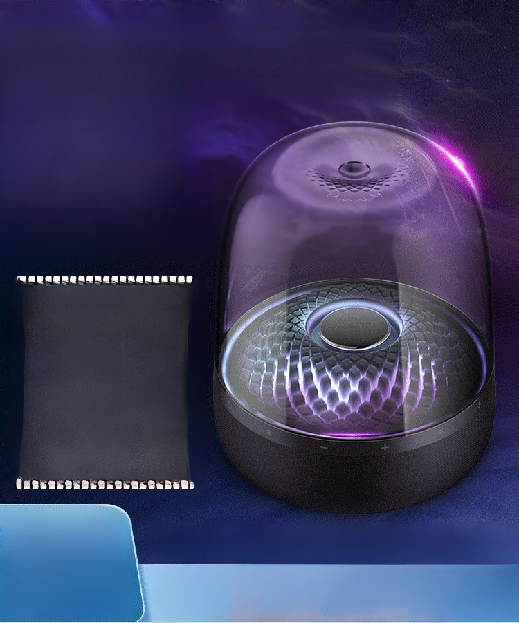 신형 유리 광채 조명 블루투스 스피커