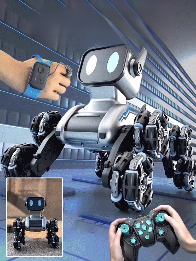 Eight-wheel stunt intelligent mechanical dog