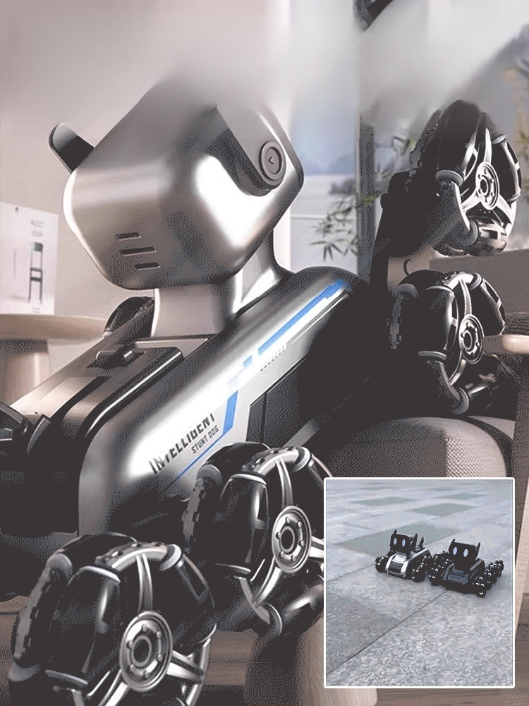 Eight-wheel stunt intelligent mechanical dog