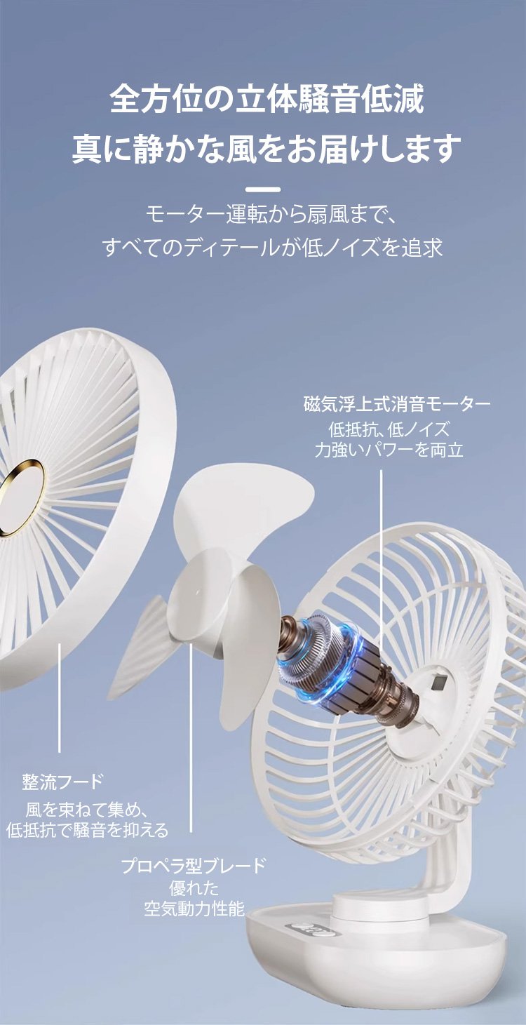 家庭用冷風卓上ファンのデザイン