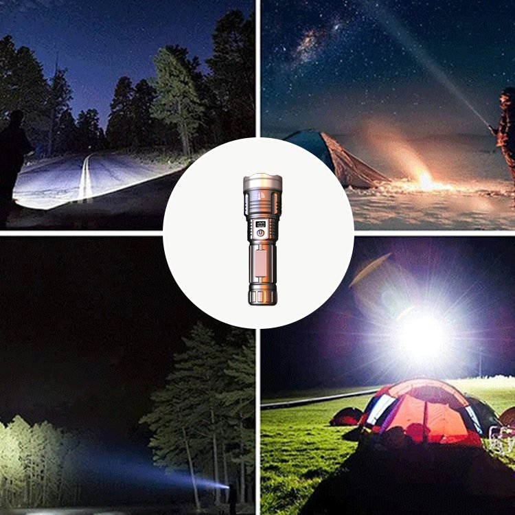 [Tun supraconductor laser] Lanternă cu laser alb cu zoom telescopic