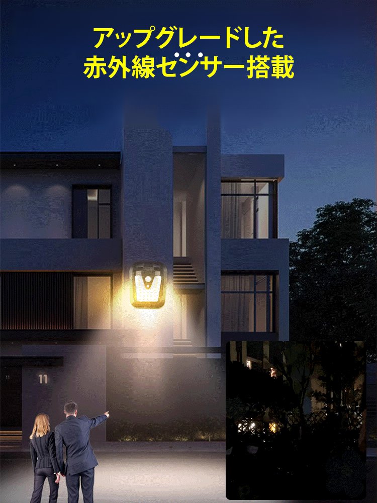 【365日電気代0円】クリップ式ソーラーセンサーライト「10年間の新品交換保証」