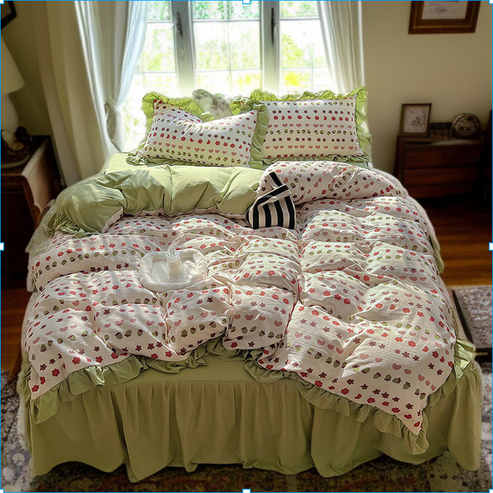 田園風床裙款四件式雲