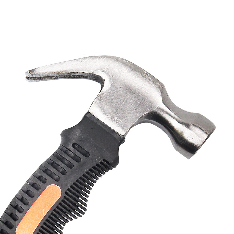 Woodworking plastic coated multifunctional installation hammer mini claw hammer