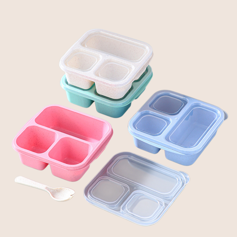 密封帶蓋分格保鮮盒