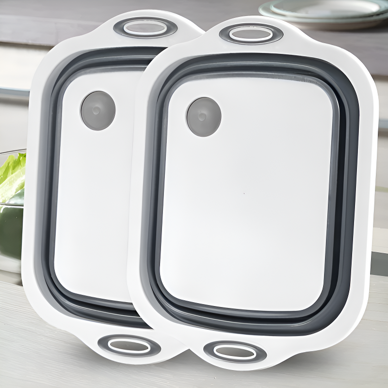 折り畳み式洗いカゴ＋まな板(1点2役）