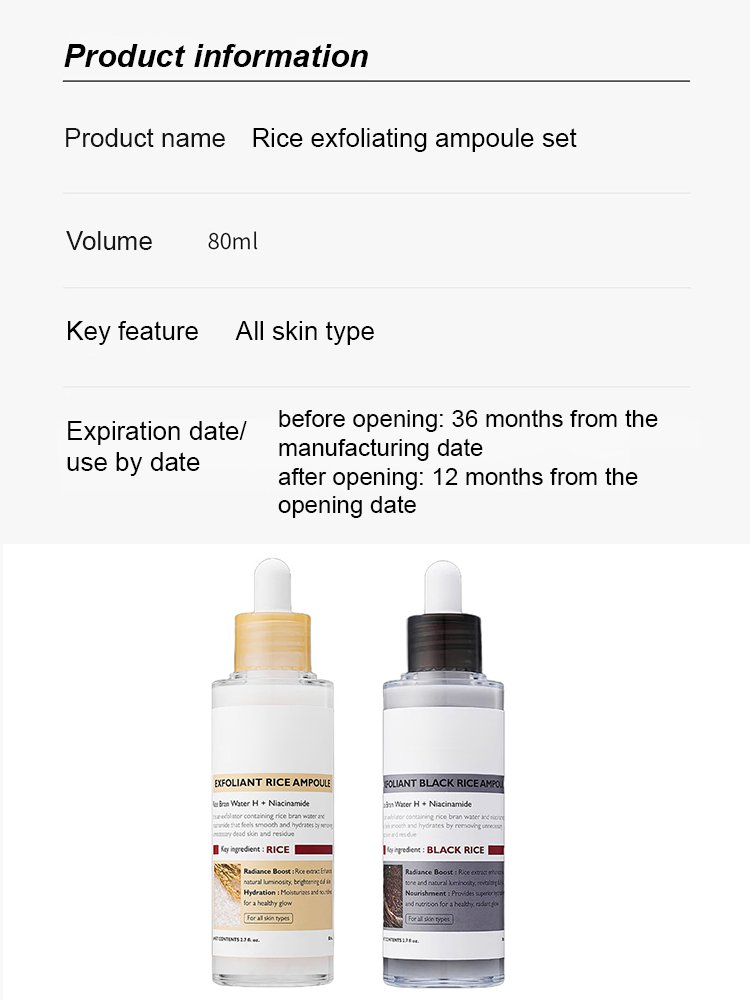 Rice Exfoliating Ampoule Set