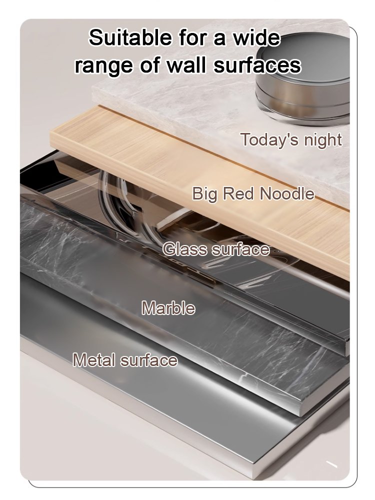 No-punch large suction cup bathroom cosmetic storage box