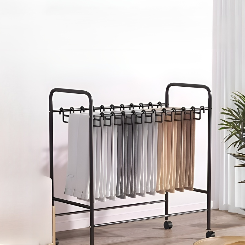 이동이 편리한 바퀴 달린 바지 선반