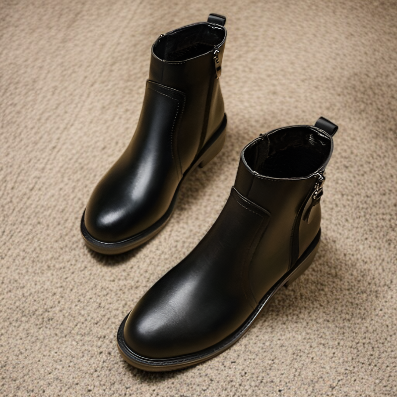 ブーツ レディース ショートブーツ 2024年秋冬新作 チェルシー スノーブーツ フラット