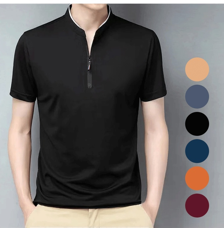 クラシックメンズポロシャツ正面画像