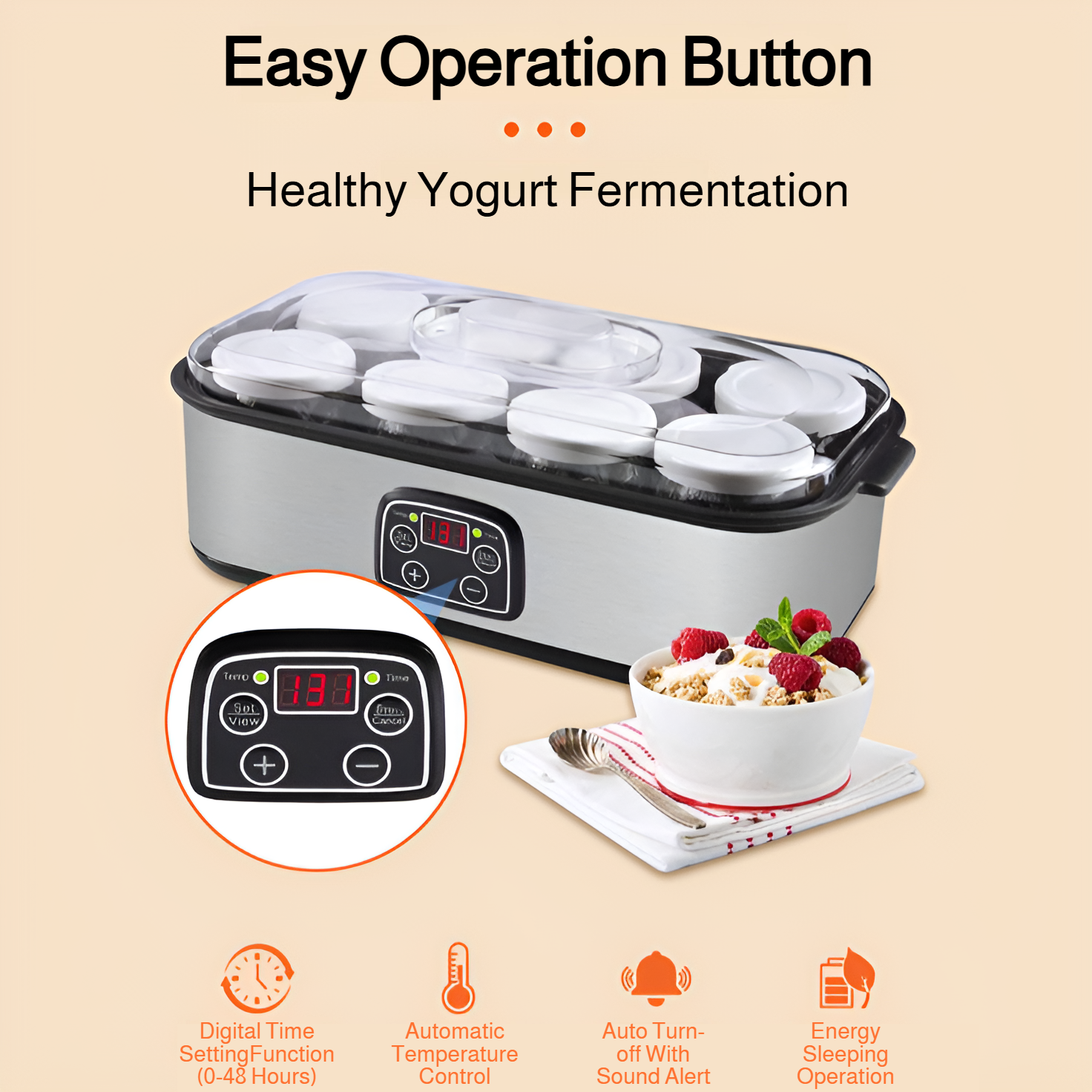 Milchshake-Zubereitung mit moderner Joghurtmaschine