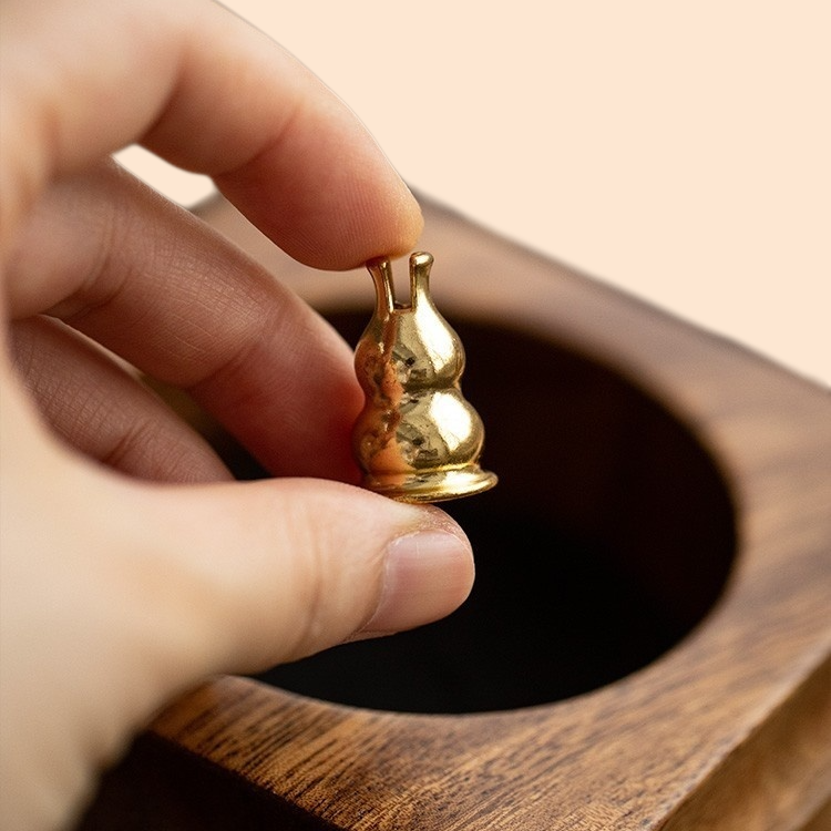 Household aromatherapy ornaments walnut incense stick plate