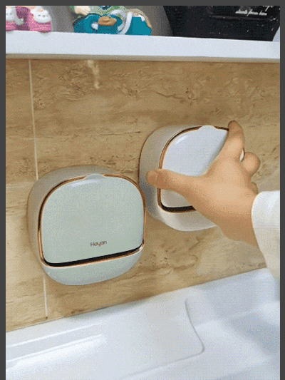 High-grade drain light luxury soap box with lid