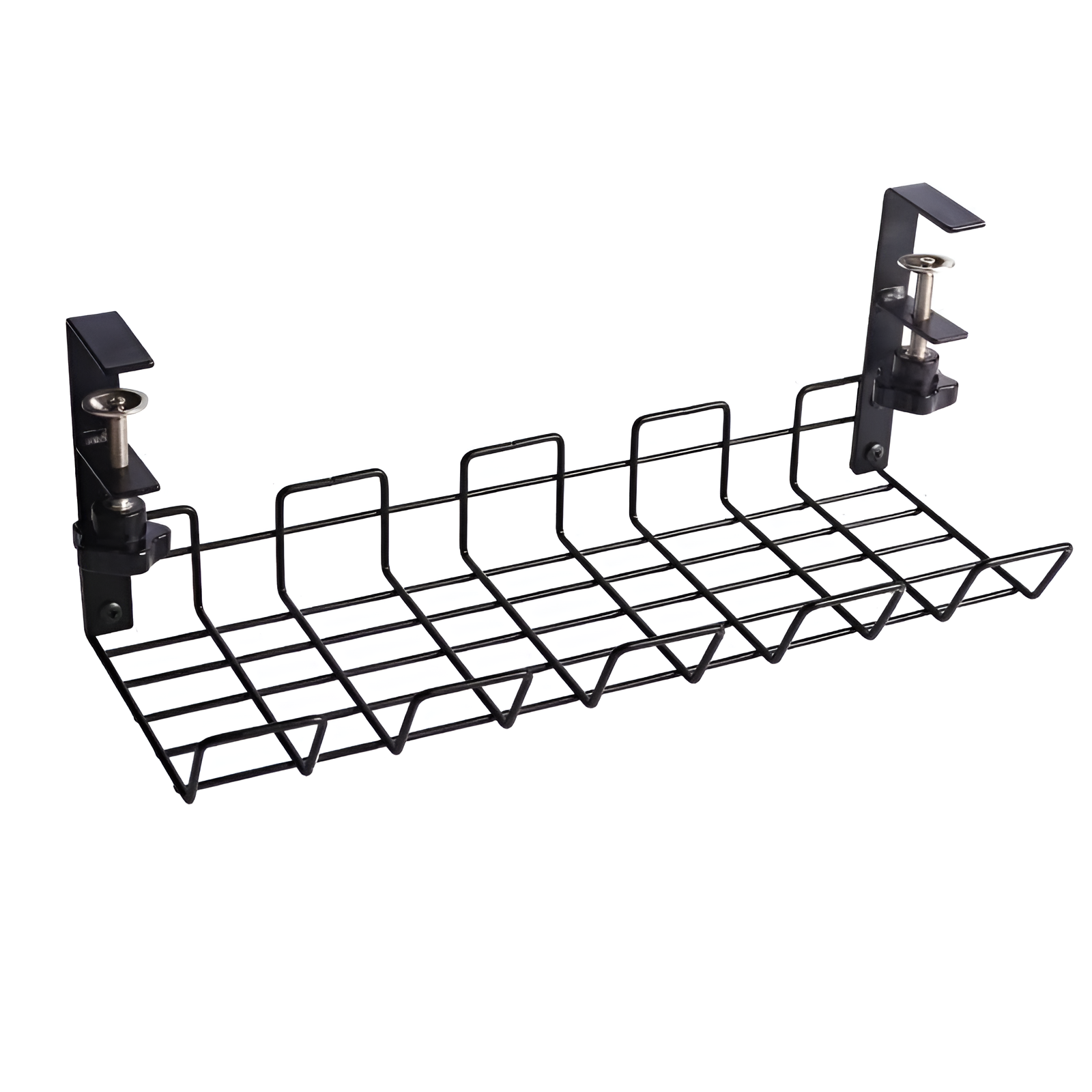 パンチフリー吊り下げワイヤー収納ラック プラグボード収納 デスク下配線整理 テーブル下デスク雑貨収納ラック