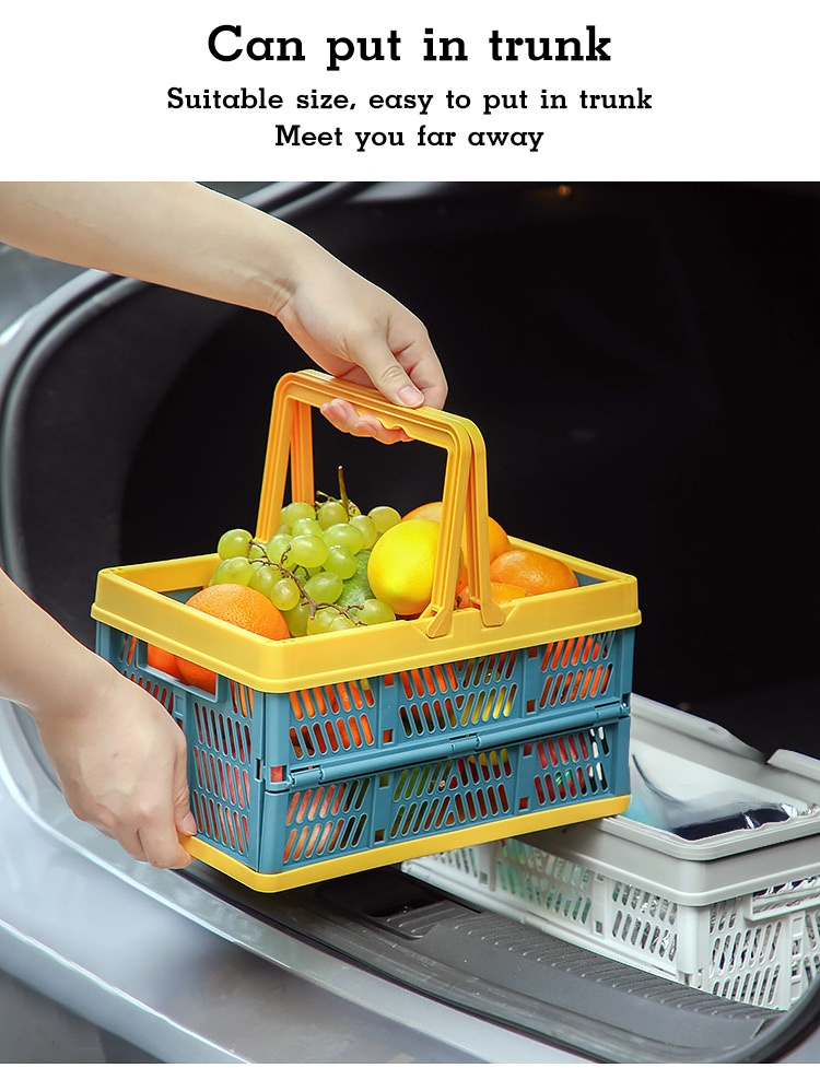 Multi-purpose basket for car trunk organization