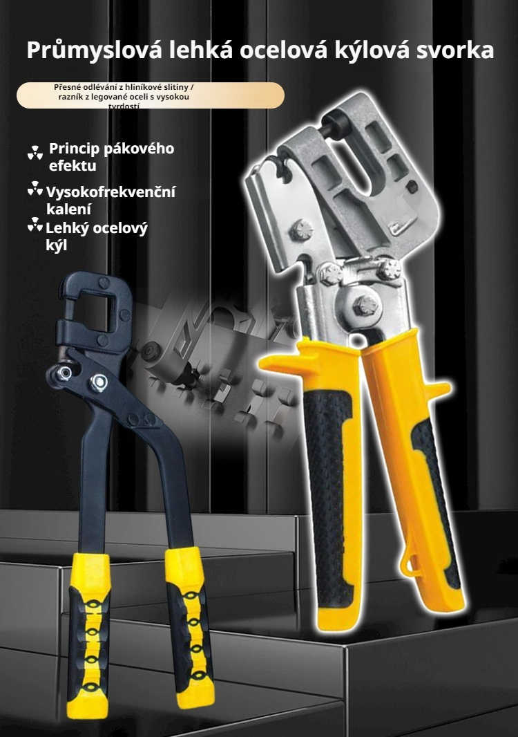 GK-Light ocelové kleště na profily detail