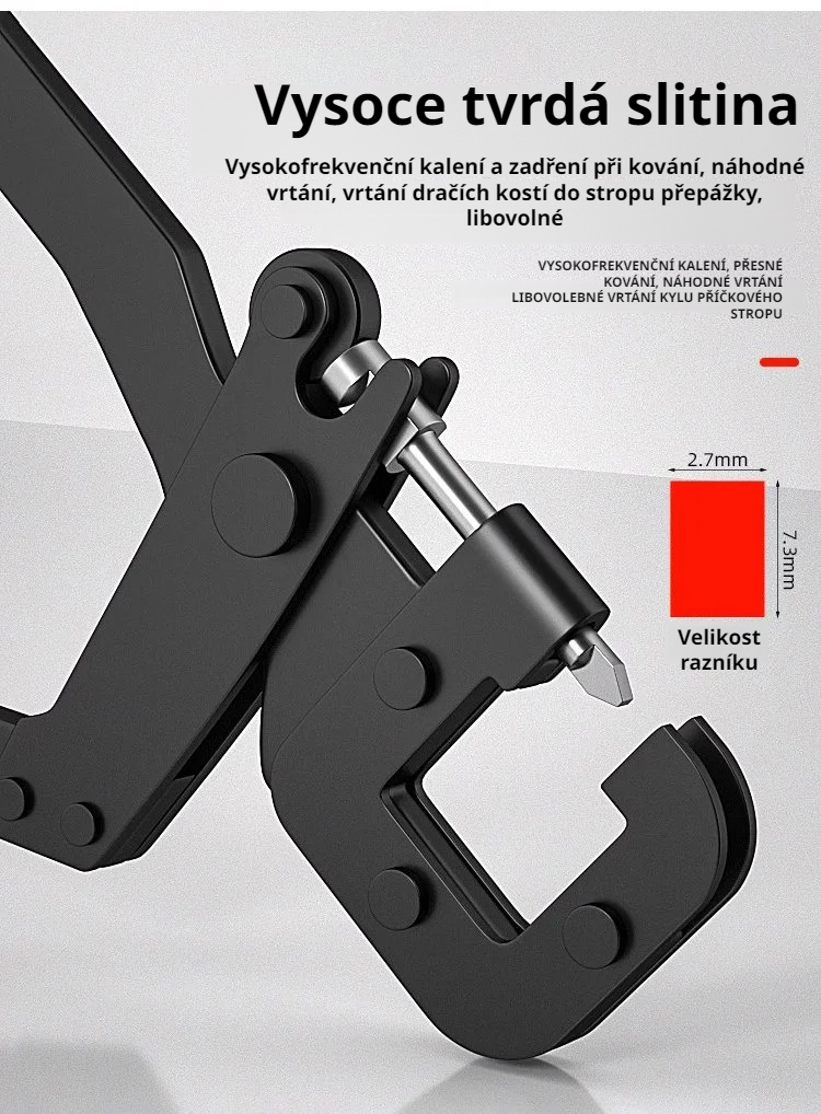 Lehké ocelové kleště pro sádrokartonáře