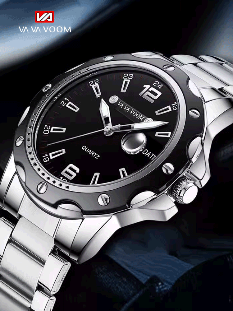 ساعة مقاومة للماء متعددة الوظائف بتقويم من سلسلة النجوم المتلألئة