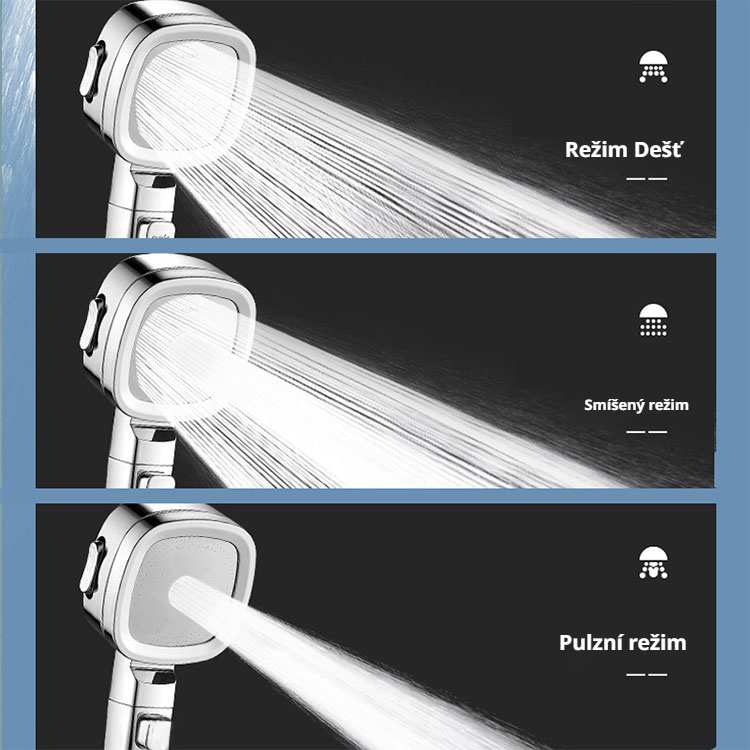 Čtvercová tlaková sprchová hlavice