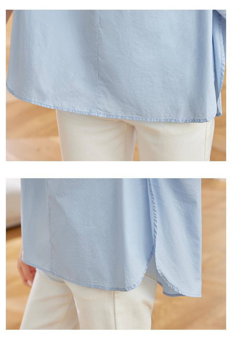 여성용 칠부 블라우스 다양한 컬러 옵션