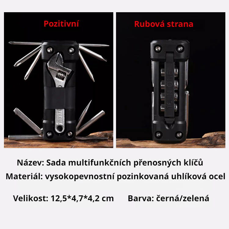 Sada multifunkčních přenosných klíčů