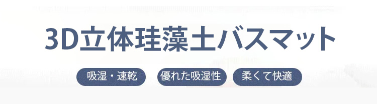 3D立体珪藻土バスマットの全体画像