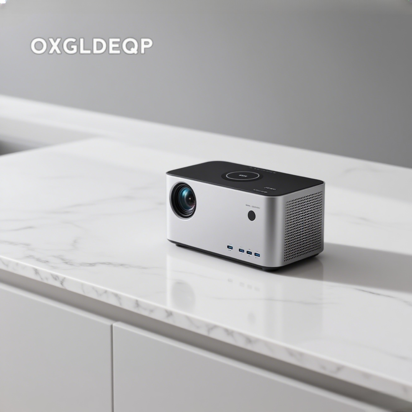 リビングで使用中のプロジェクター