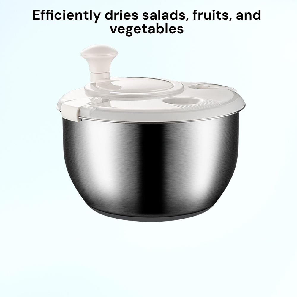 Vegetable dehydrator manual salad fruit and vegetable spin dryer multi-function drain basket