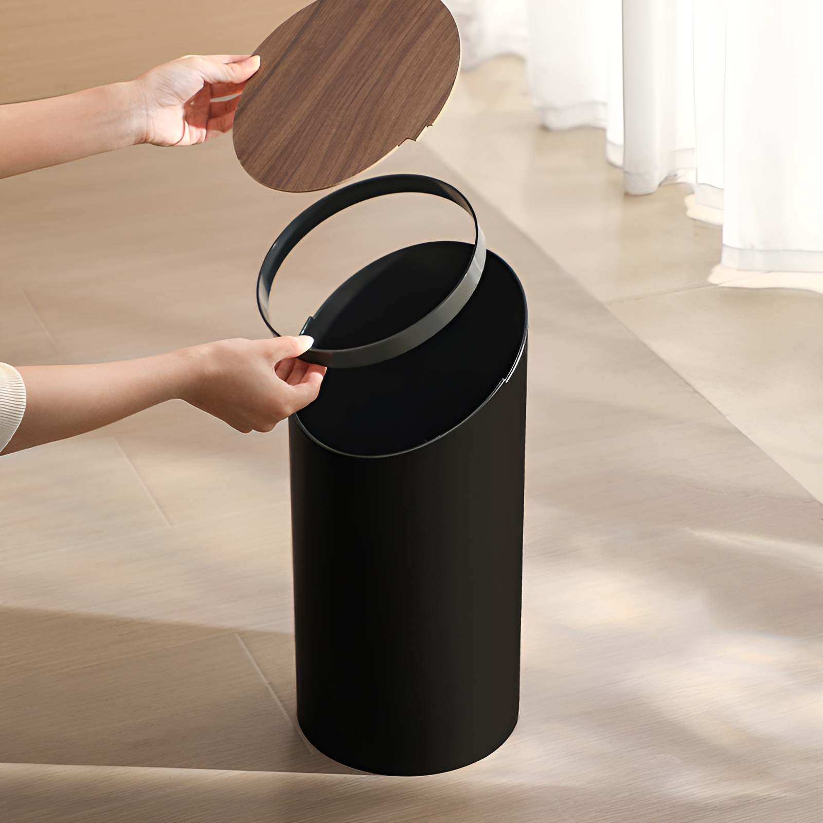 ゴミ箱 おしゃれ 8L ゴミ箱 ふた付き ダストボックス ふた付きゴミ箱 北欧 スリム ゴミ箱 袋が見えない ゴミ箱白 角型 キッチン リビング 洗面所 ゴミ箱 小さい