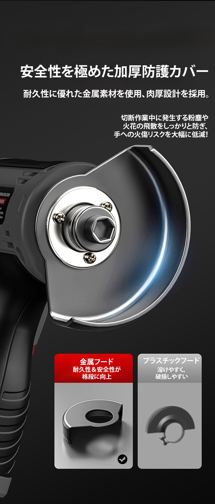 付属アクセサリー付きミニバッテリーグラインダー