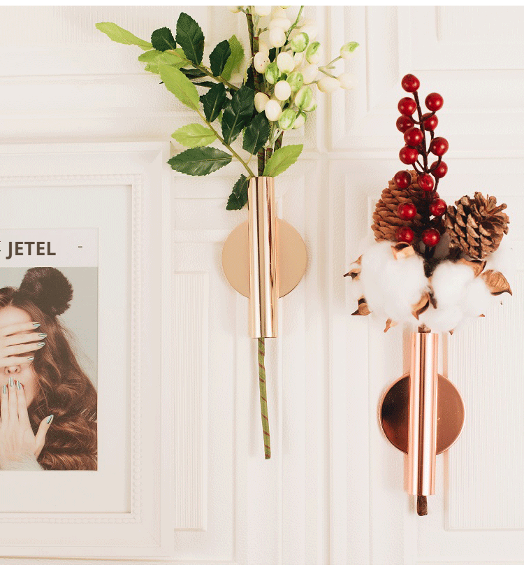 Skandinávská dekorace na stěnu s květinovým motivem