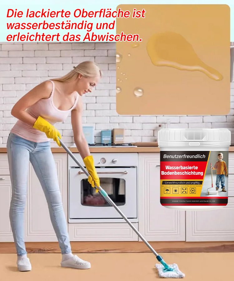 【Wasserbasierte Epoxidharzbodenbeschichtung mehrfarbig】Böden glänzen mehr als Spiegel