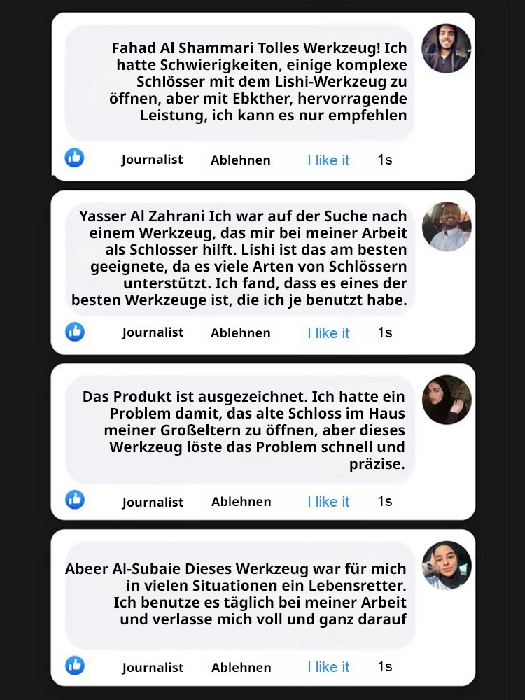 【Hausgebrauch Diebstahlsicherung✨】Kann in 3 Sekunden alle Türschlösser öffnen✨