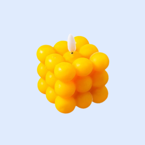 Macaron color magic cube scented candle