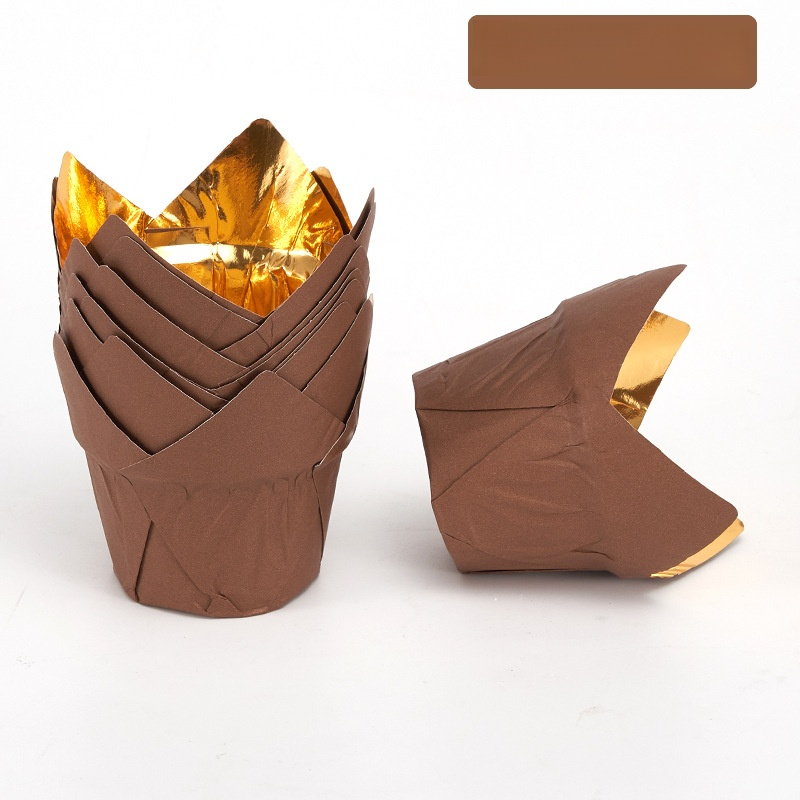 Lebensmittelechter Pappbecher ölbeständiger und hochtemperaturbeständiger TulpenPappbecher Backkuche