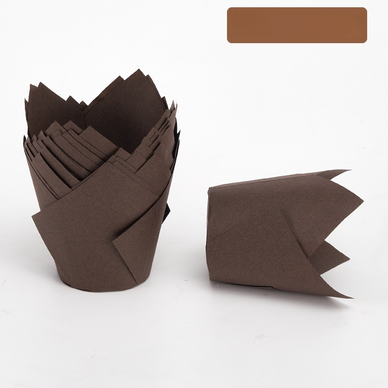 Lebensmittelechter Pappbecher ölbeständiger und hochtemperaturbeständiger TulpenPappbecher Backkuche