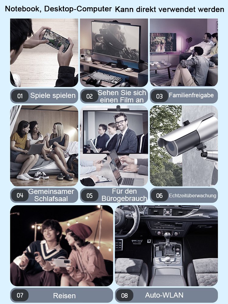 【Superstarkes Signal ohne Verzögerung】Weltweit einsetzbares tragbares WLAN