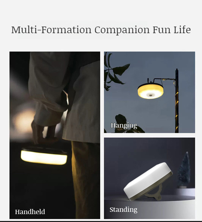 Easy-to-install small tent lights with colorful LED bulbs