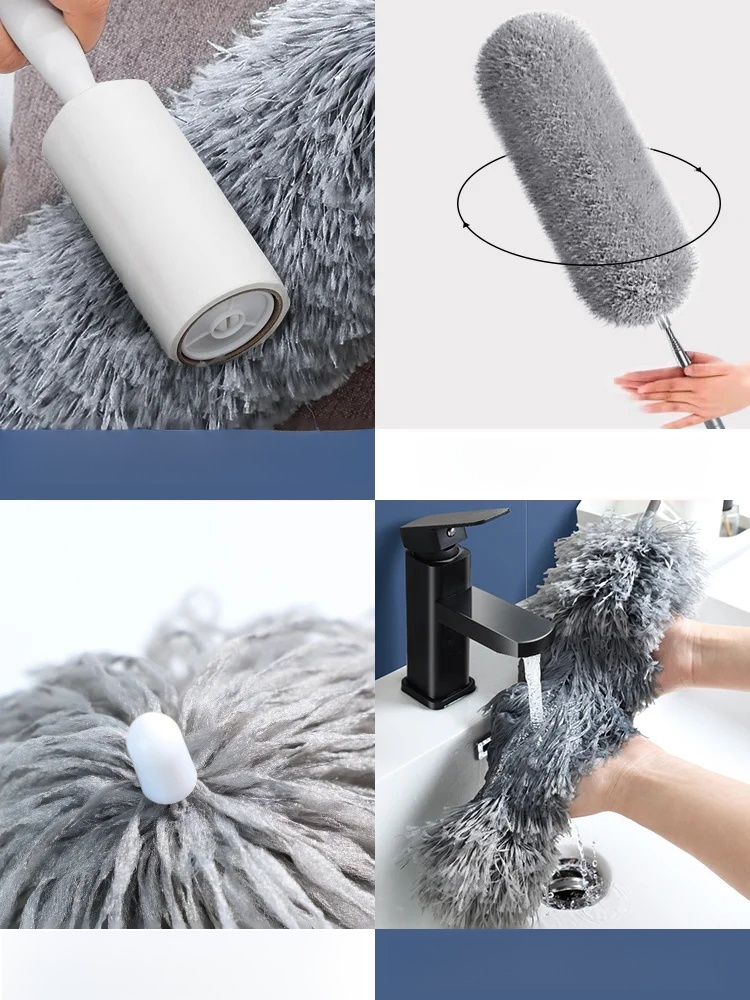 [먼지 제거 쉬움] 다기능 텔레스코픽 먼지떨이