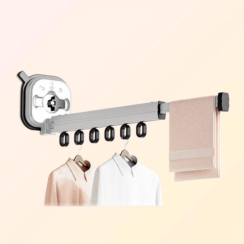 알루미늄접이식건조대 빨판식 벽걸이 벽걸이 베란다신축건조대 펀치 프리 행거