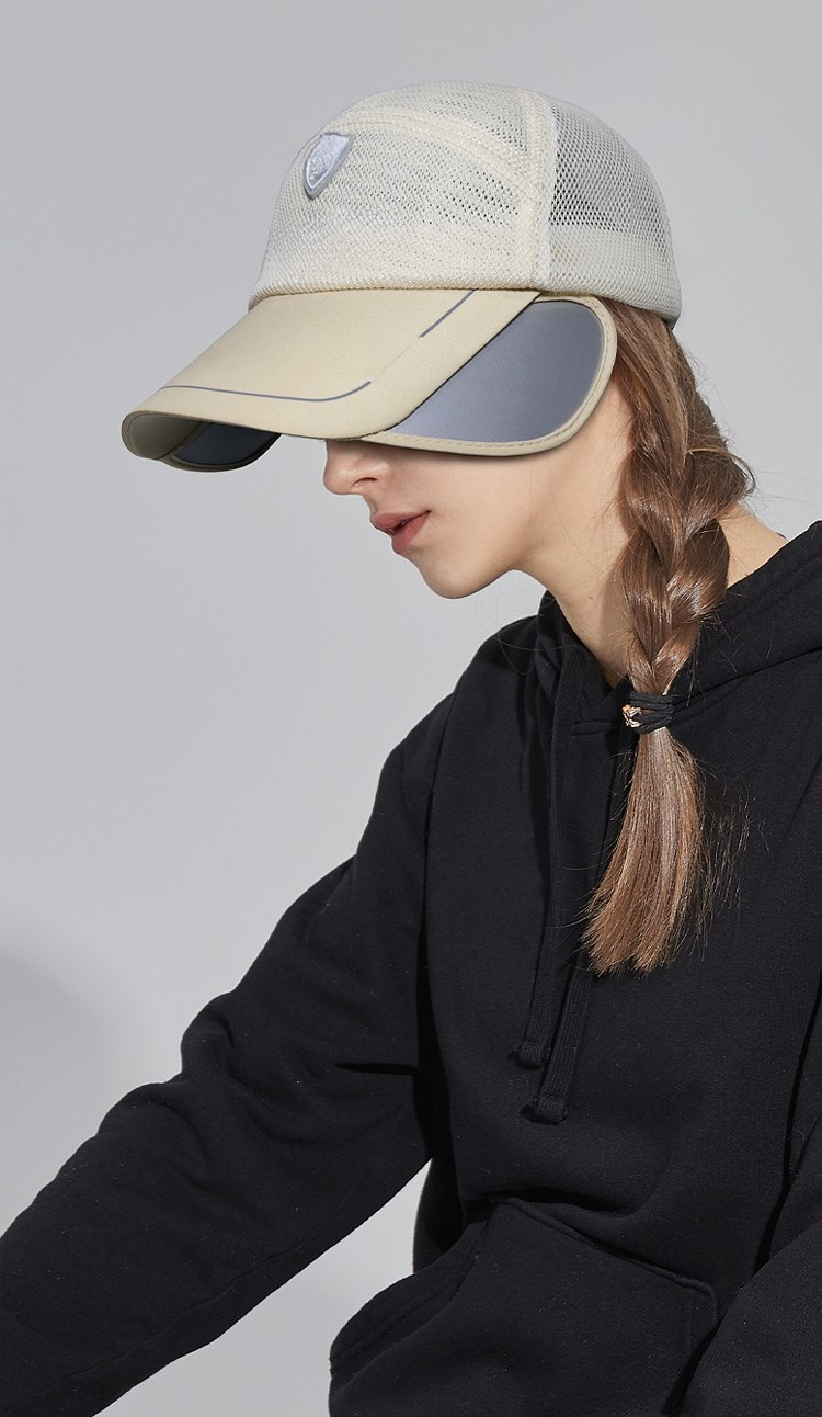 サイズ調節可能なメッシュキャップのバンド部分