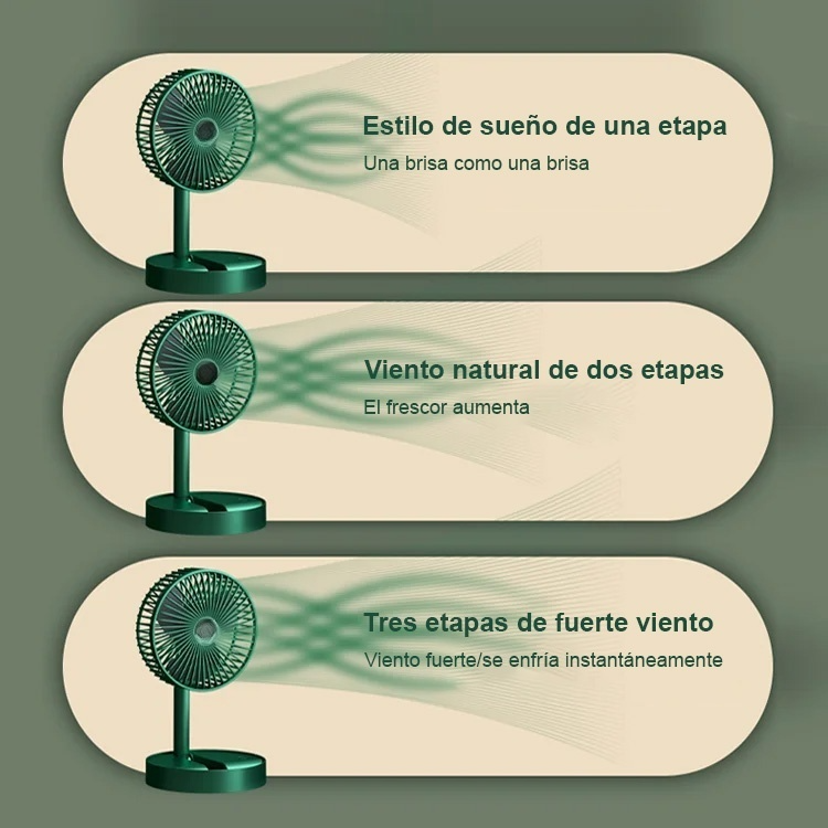 Ventilador purificador silencioso plegable